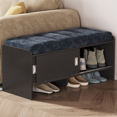Polyester Upholstered Storage Bench