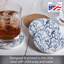 Ensemble de 4 sous-verres ronds en pierre Thirstystone Ocean Coral