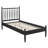 Zane Twin Size Spindle Bed Frame In Black-638095811-638095812