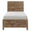 Mobilier de chambre à coucher en bois de style rustique patiné avec finition de pin vieilli 1pc-724600455