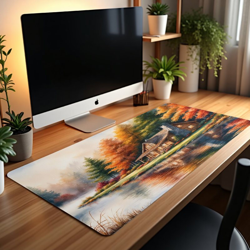 Polyester Desk Pad, 14.4x12.1