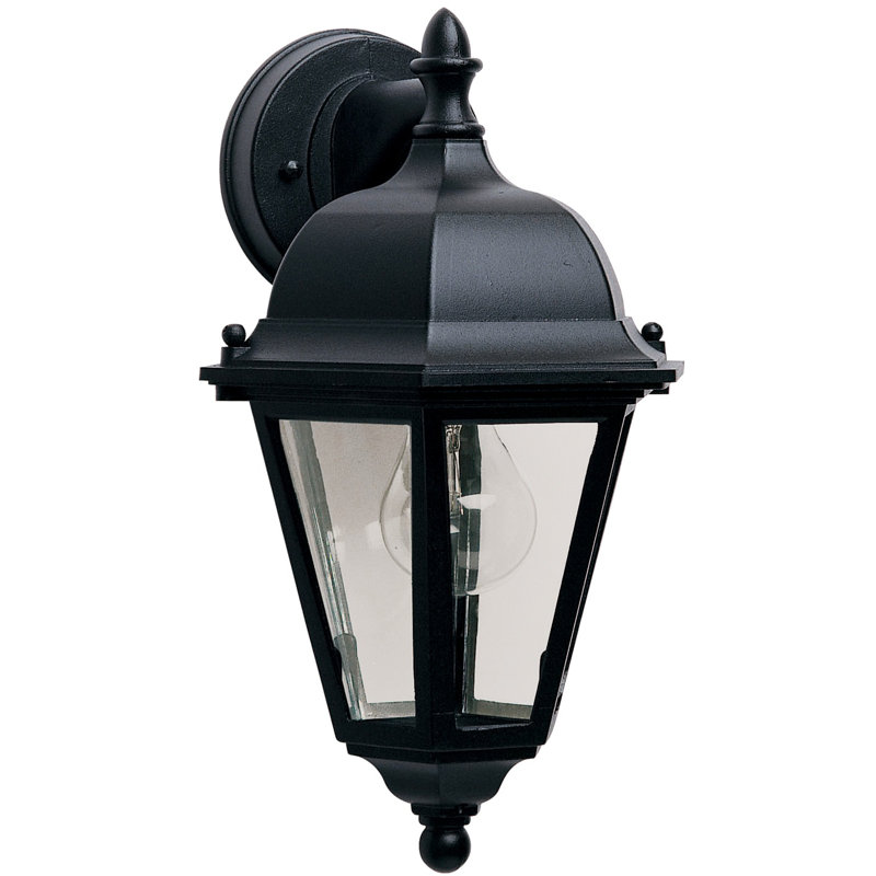 Lanterne murale d'extérieur 15 "H, Noir