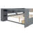 Wood Platform Bed With Storage Shelves,Drawers,Charging Station And Upholstered Headboard-336453972-336453979