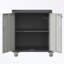 Armoire de rangement en métal avec roulettes