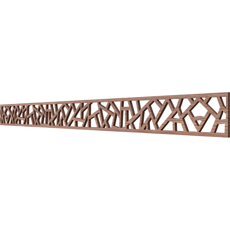 Moulure en bois Harrisburg, H 4 po x l 46,375 po x P 0,375 po, Noyer