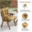 Outdoor Chair Cushion Tufted Seat & Back Cushion With Ties 40X21x4 Inch Waterproof UV Fade Resistant Replacement Cushion For Patio Garden Furniture,Grey-265555459