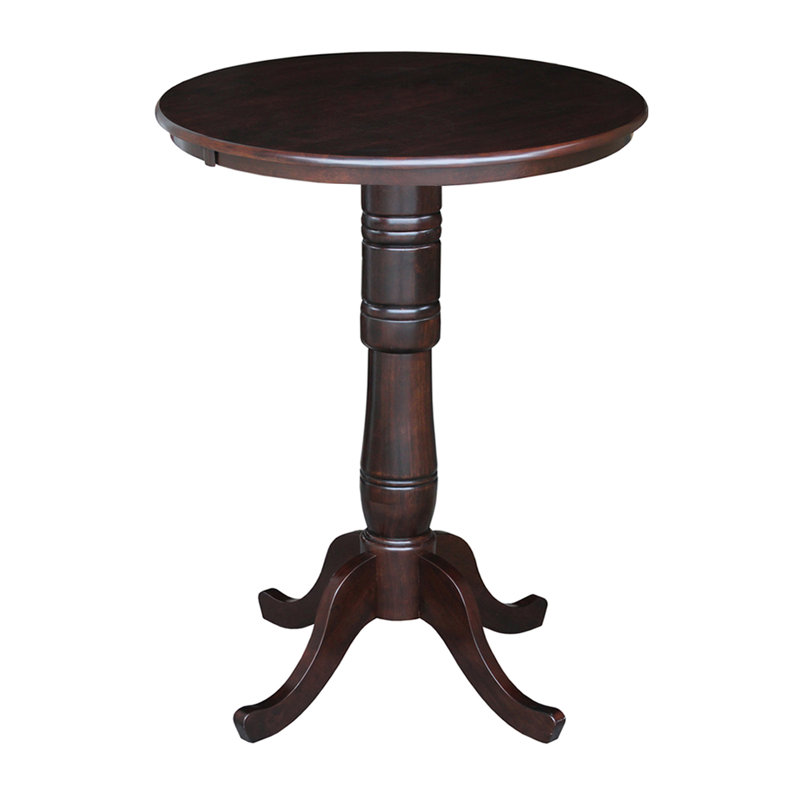 Mosteller Solid Wood Dining Table, Rich Mocha, 42" H x 30" W x 30" D