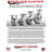 Kingpinless Thermoplastic Rubber Swivel Caster