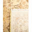Tapis beige / vert noué à la main unique de conception unique 6 pi 1 po x 9 pi Oakhur