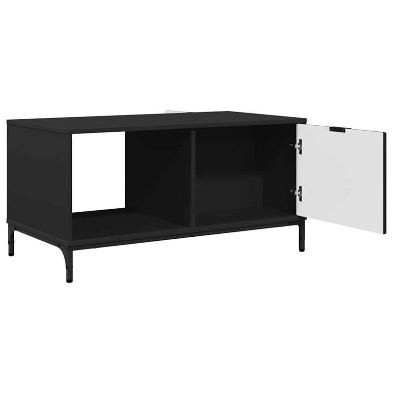 Coffee Table with Storage, Black