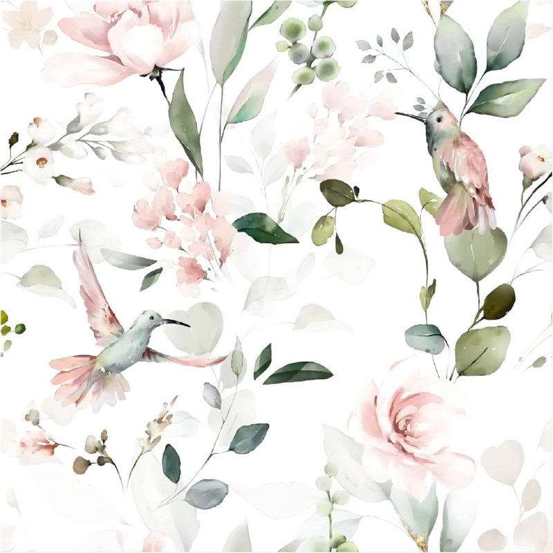 Papier peint auto-adhésif Boho Floral Bird