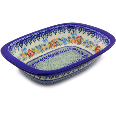Polmedia Rectangle Stoneware Baker Bakeware