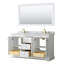 Ensemble de meuble-lavabo double 60 "avec miroir Avery-97831853-97831858-97831852