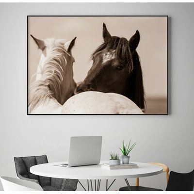 « nuzzles », reproduction de photo sur toile
