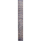 Antique Chinese Peking Oversized Hallway Runner Wool Blue Rug