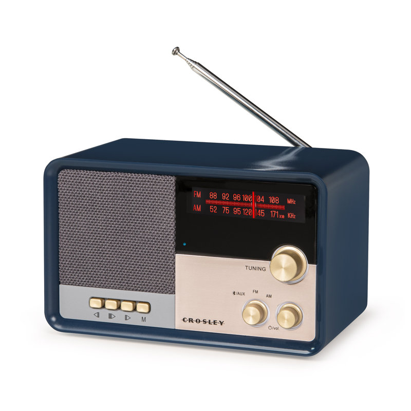 Tribute Decorative Radio with Bluetooth, Navy