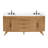 Hoult 72 in. Natural Teak Double Bathroom Vanity with Engineered Stone Top