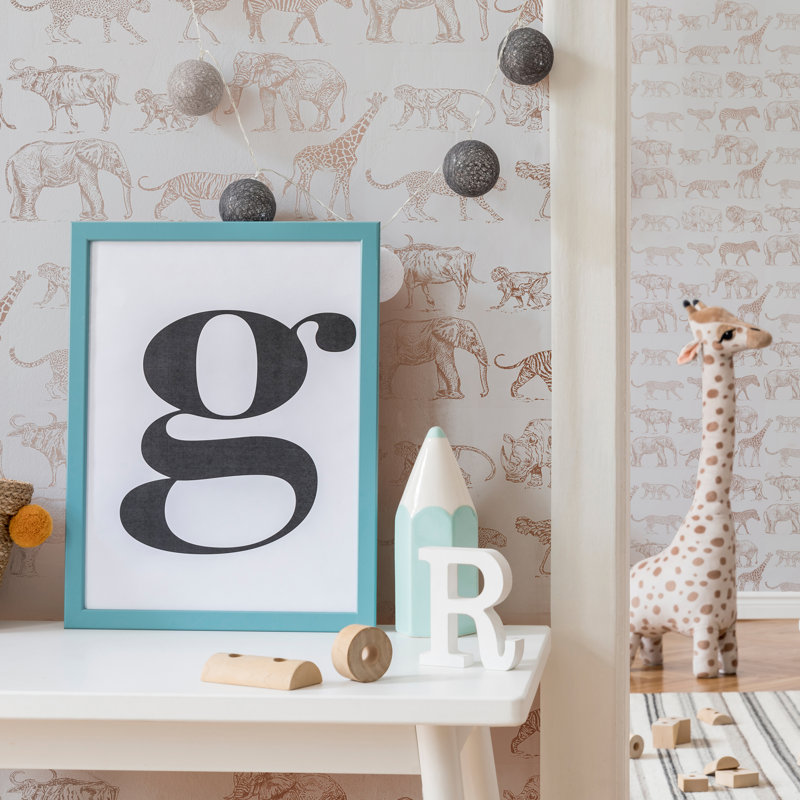 Thile Wallpaper Roll, Cream/Rose Gold