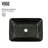 Donatello Sottile  18" L x 13" W x 4" H Rectangular Glass Vessel Bathroom Sink with 12" H Faucet-111806355-111806354