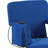 Portable Heated Reclining Stadium Chair with Armrests, Heated Padded Back & Seat-1416098613