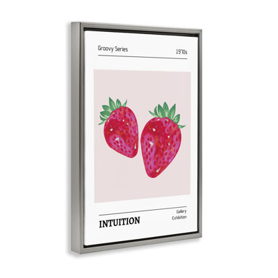 Cadre flottant Intuition Expression Strawberries, design par LSR Design Studio