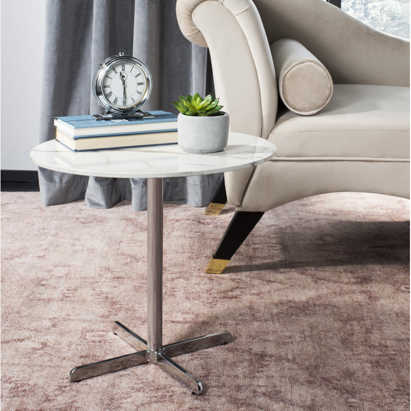 Winnie End Table, Chrome