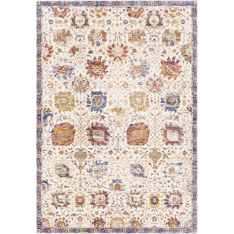 Richmond West Floral Indoor Rug, Rectangle 9'6" x 13'6"