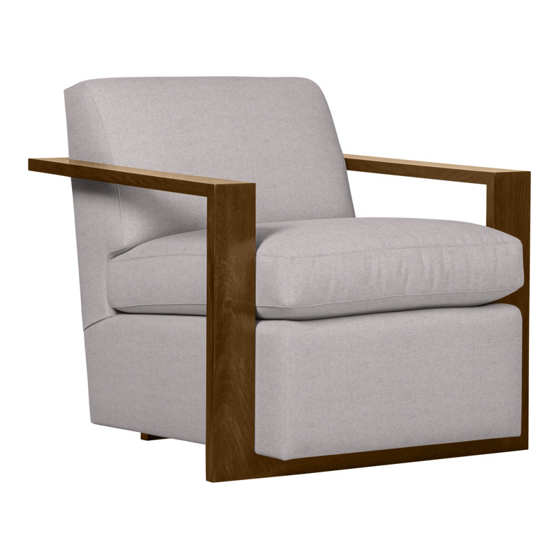 Thom Filicia Home 32" Wide Upholstered Armchair, Nadia Linen, Wrenn