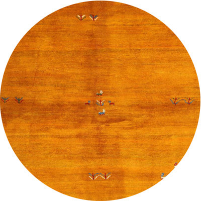 Tapis de zone jaune contemporaine