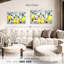 Ensemble de 3 citrons et olives sur toile-1582663202
