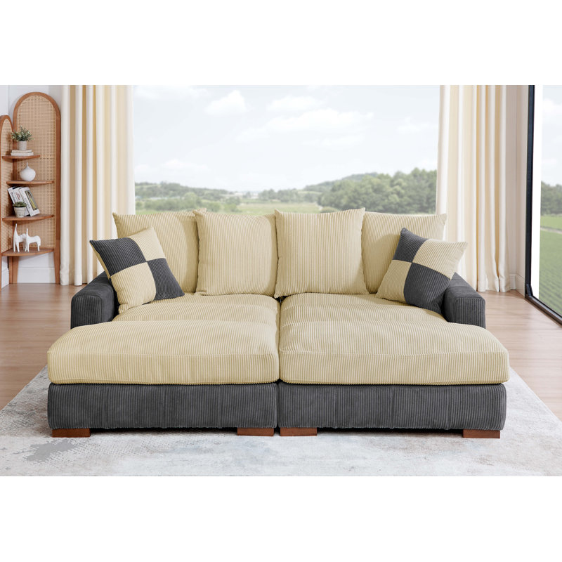 Canapé modulaire Coastal Luxe, Beige/gris