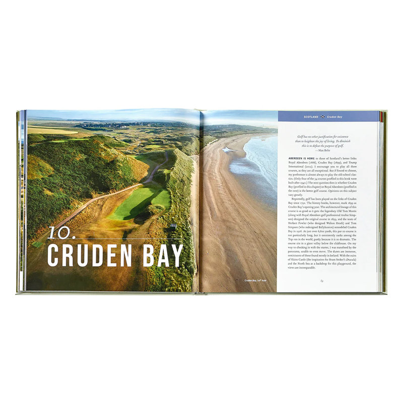 Golfing the British Isles Leather Bound Special Edition Coffee Table Book