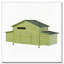Grand poulailler en bois avec 2 portes en libre parcours-945379766