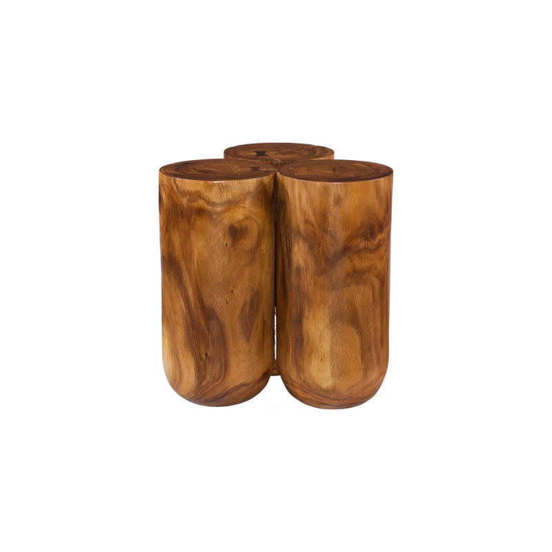 Triflora Side Table, Natural, Large, 23'' H x 22'' W x 22'' D