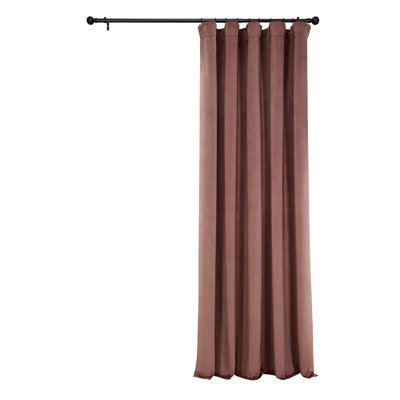 Matra Room Darkening Rod Pocket Single Curtain Panel