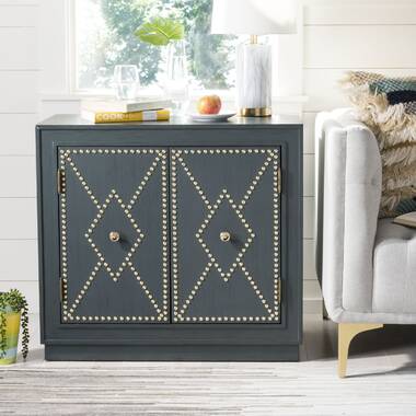 Rosdorf Park Studded Accent Cabinet & Reviews