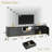 Brilyn Fluted TV Stand, Glossy Media Console with Wave Pattern Buffet Cabinet-228630516-216031698