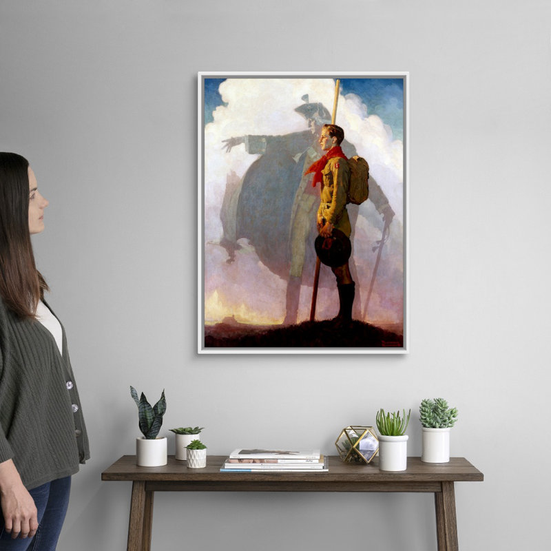 Carry On Canvas, art mural, Cadre flottant blanc, H 34 po x l 26 po x P 1,75 po