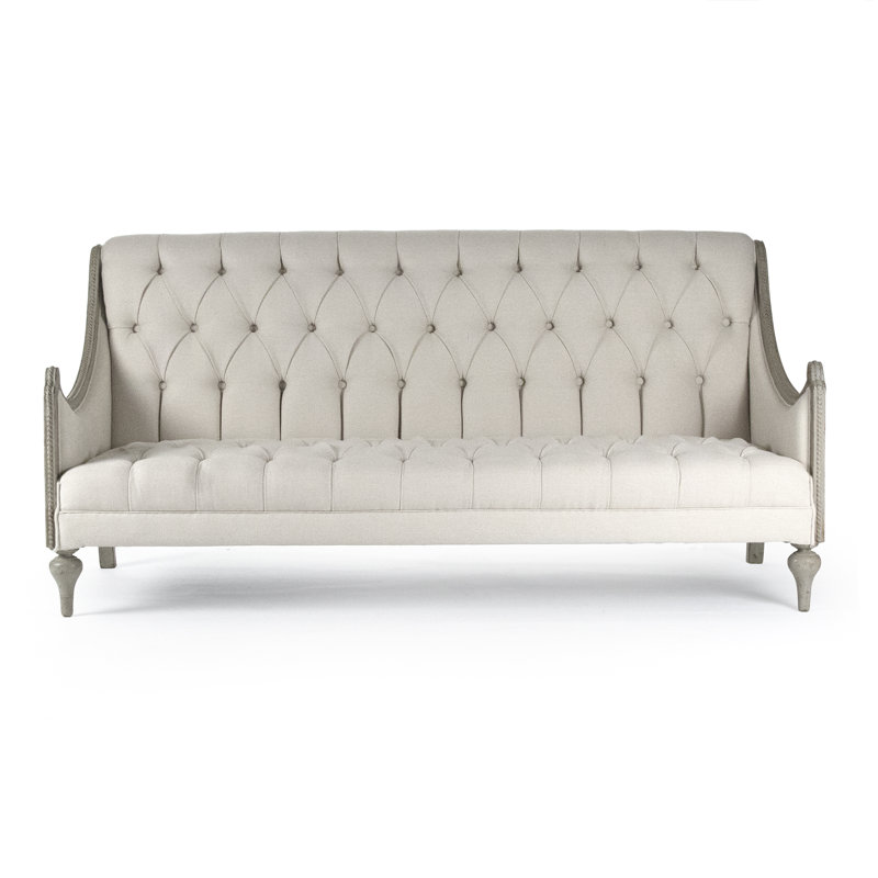 Upholstered Bench, Gray