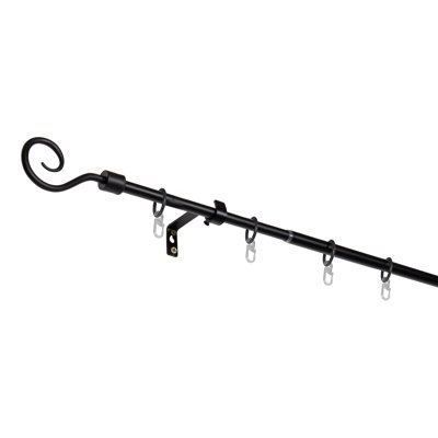 Basic Hook Curtain Pole Set
