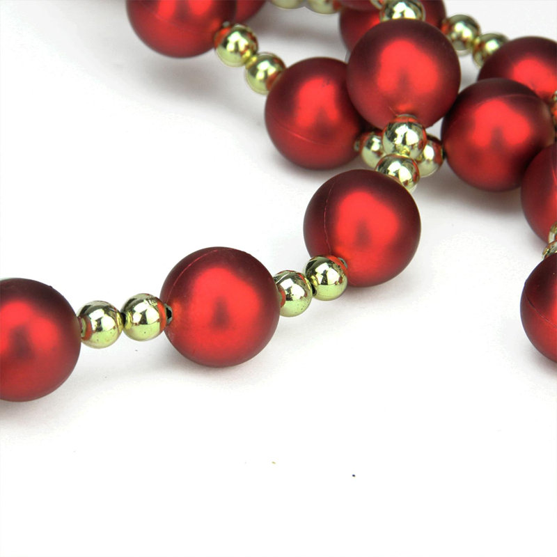 Guirlande 9 ', Rouge / or brillant