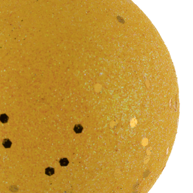 Ensemble d'ornement boule 4 pièces, Jaune, 4 pièces