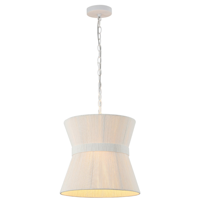 Alora Rattan and Iron Pendant