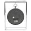 Roman Numeral Metal Tabletop Clock-1318432732