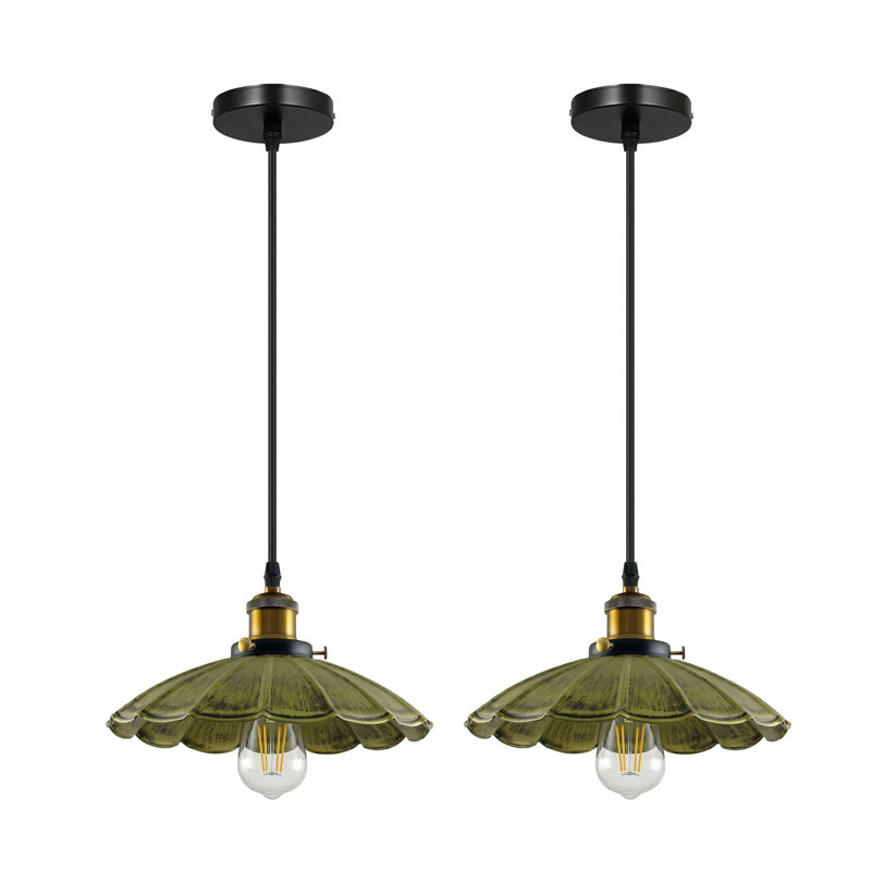 1 - Light Dome Pendant, Brushed Brass, Yes