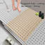 Tapis de douche sans ventouse pour douche intérieure et extérieure, tapis de douche en caoutchouc robuste pour personnes âgées