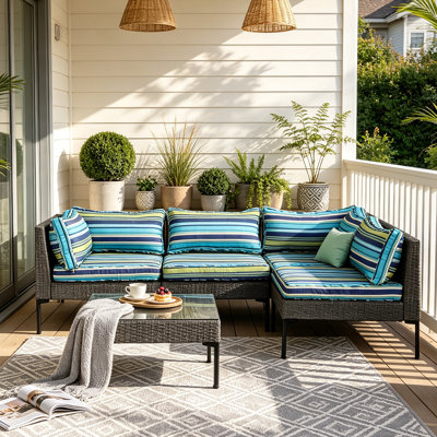 Paquet de 10 housses de coussin de patio pour l'extérieur, housses de coussin de remplacement imperméables pour canapé de canapé modulaire, protecteur de coussin de dossier de siège de meuble de patio, noir (housses seulement, sans insertions de coussin)