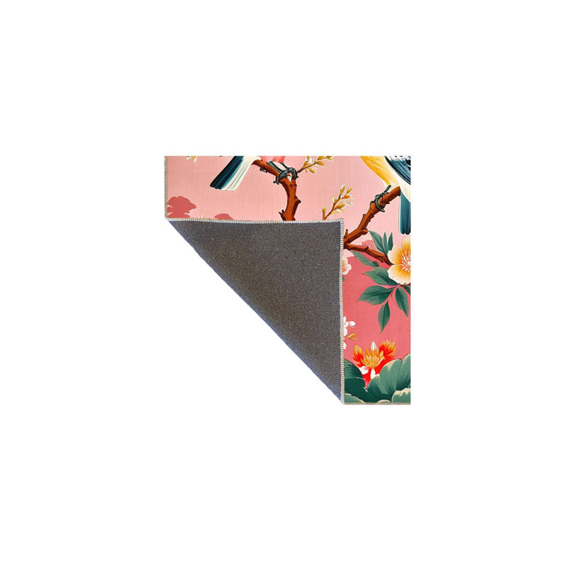 Tapis rose lavable à la machine Paris, Tapis de couloir 3 pi 3 po x 6 pi 7 po inclus