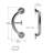 PLUS Towel & Robe Hook 14.5", Decorative Grab Bar (500 lb. Capacity)-67792503