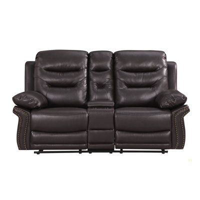 Canapé inclinable en cuir Global